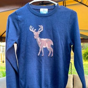 Navy deer/stag/buck sweater